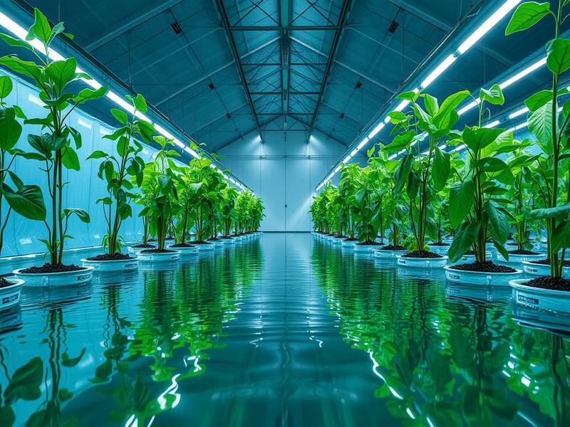 Installation hydroponique complète en intérieur avec LED et tente de culture