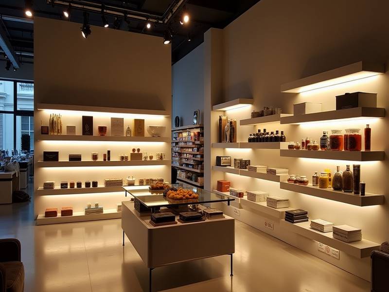 Installation commerciale avec LED type barres