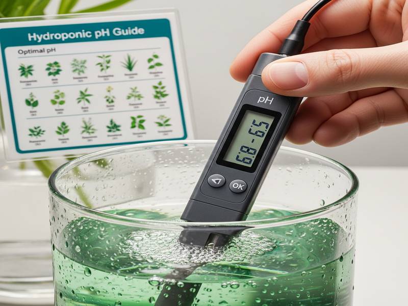 Mesure du pH idéal pour solution nutritive hydroponique