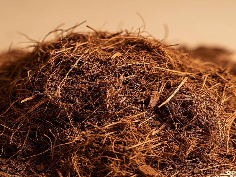 Fibre de coco texturée pour culture indoor